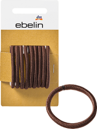 Haarelastiekjes bruin, 9 stuks