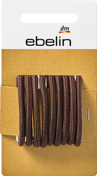 Haarelastiekjes bruin, 9 stuks