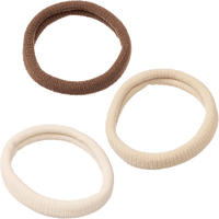 Haargummis creme/braun, 3 St