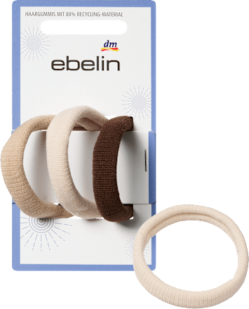 Haargummis creme/braun, 3 St