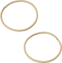 Haarelastiekjes dun, blond, 12 stuks