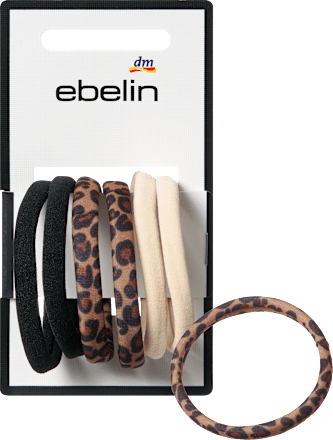 Haargummis Farb-Mix/Leo-Optik, 6 St