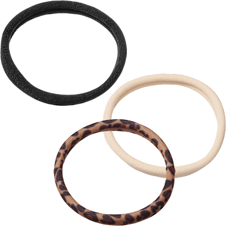 Haargummis Farb-Mix/Leo-Optik, 6 St