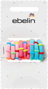 Haargummis gestreift, bunt, 9 St