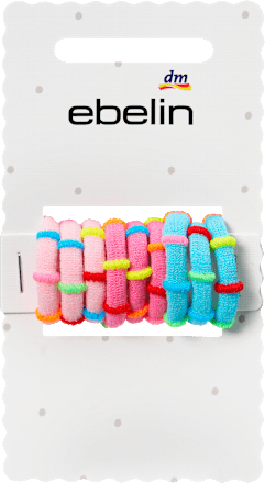 ebelin Haargummis gestreift, bunt, 9 St