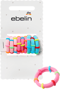 ebelin Haargummis gestreift, bunt, 9 St
