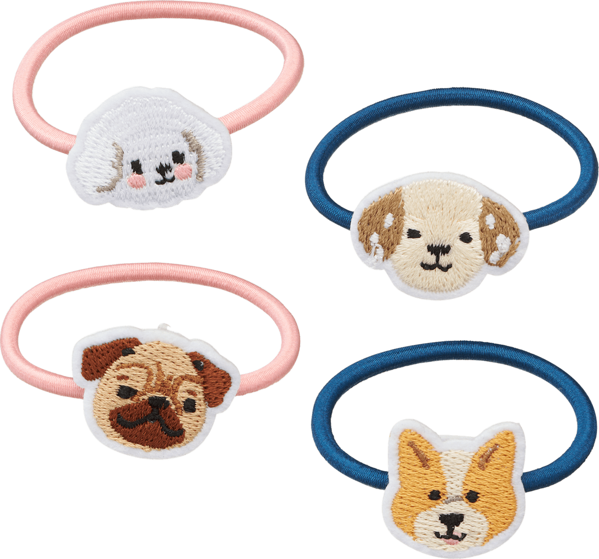 Haargummis Hunde, 4 St
