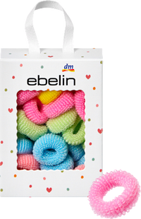 Haargummis in Box, bunt, 40 St