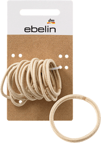 Haarelastiekjes klein/dun blond, 15 stuks