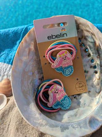 Zeemeermin haarelastiekjes, 6 stuks