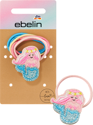 Zeemeermin haarelastiekjes, 6 stuks