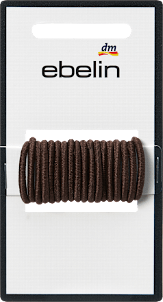 ebelin Haargummis mini, braun, 18 St