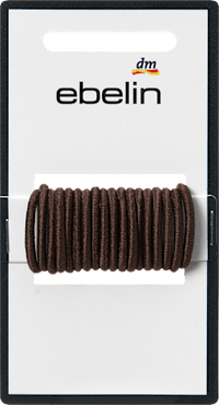 ebelin Haargummis mini, braun, 18 St