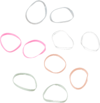 Haargummis mini, bunt, 250 St