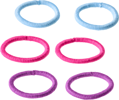 Mini haarelastiekjes, kleurrijk, 18 stuks