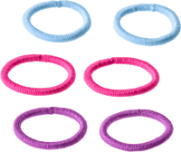 Mini haarelastiekjes, kleurrijk, 18 stuks