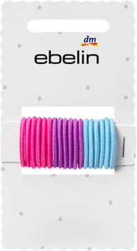ebelin Haargummis mini, bunt, 18 St