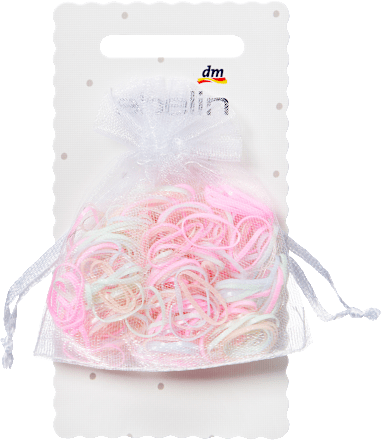Haargummis mini, bunt, 250 St