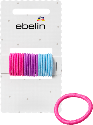 ebelin Haargummis mini, bunt, 18 St