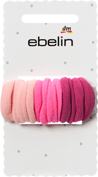 Haargummis mini, Rosa/Bunt-Mix, 12 St