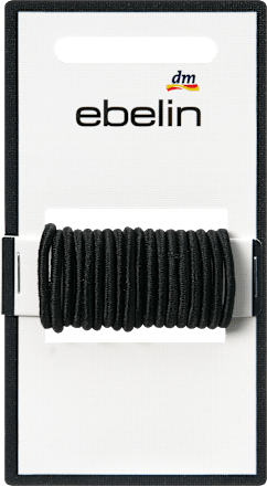 ebelin Haargummis mini, schwarz, 18 St