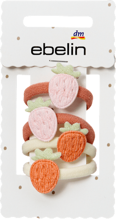 Haargummis mit Erdbeeren, 4 St