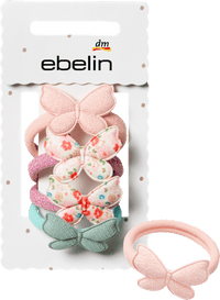 ebelin Haargummis mit Schmetterlingen, 4 St