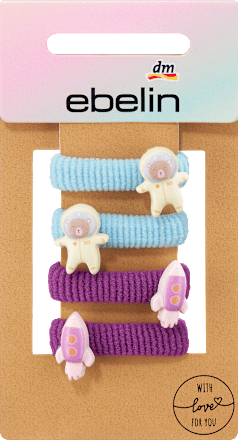 Haarelastiekjes met verschillende motieven, 4 stuks