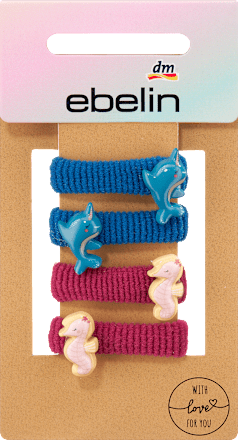 Haarelastiekjes met verschillende motieven, 4 stuks