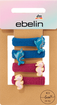 Haarelastiekjes met verschillende motieven, 4 stuks