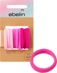 Haarelastiekjes roze mix, 9 stuks