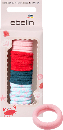 ebelin Haargummis rosa/rot/blau, 20 St