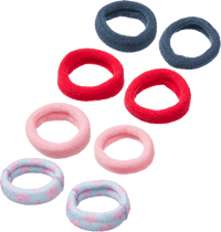 ebelin Haargummis rosa/rot/blau, 20 St