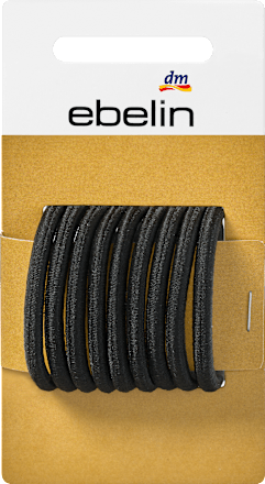 Haarelastiekjes zwart, 9 stuks