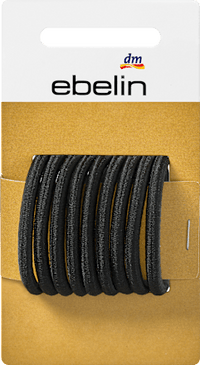 Haarelastiekjes zwart, 9 stuks