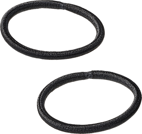 Haarelastiekjes zwart, 9 stuks