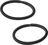 Haarelastiekjes zwart, 9 stuks