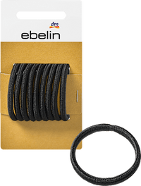 Haarelastiekjes zwart, 9 stuks