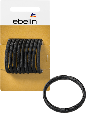 Haarelastiekjes zwart, 9 stuks