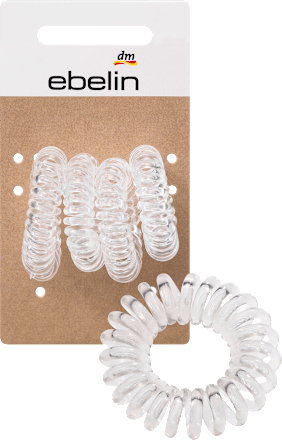 Spiraal haarelastiekjes, 4 stuks