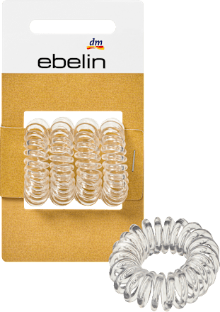 Spiraal haarelastiekjes, 4 stuks