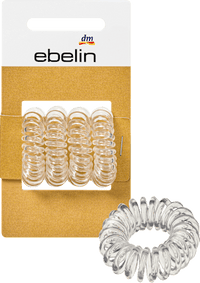 Spiraal haarelastiekjes, 4 stuks