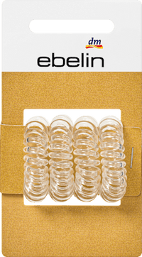 Spiraal haarelastiekjes, 4 stuks