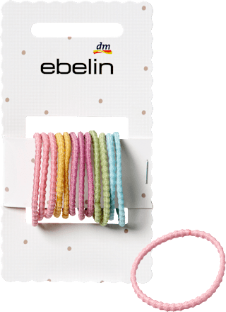 Haargummis Struktur, bunt, 12 St