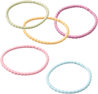 Haargummis Struktur, bunt, 12 St