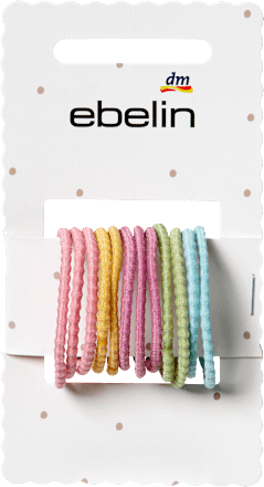 Haargummis Struktur, bunt, 12 St