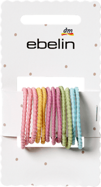 Haargummis Struktur, bunt, 12 St