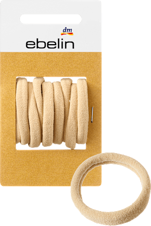 Haarelastiekjes zachtblond, 9 stuks