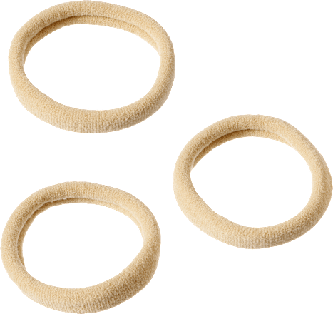 Haarelastiekjes zachtblond, 9 stuks