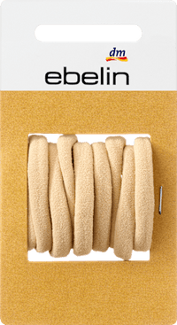 Haarelastiekjes zachtblond, 9 stuks